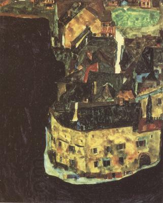Egon Schiele City on the Blue River II (mk12) China oil painting art